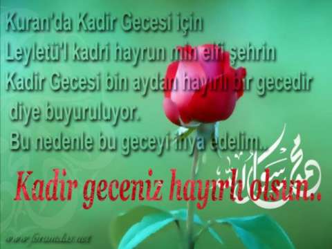 Kadir Geceniz Hayırlı Olsun
