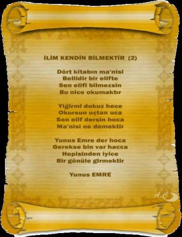 İlim kendin bilmektir