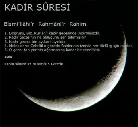 Kadir Geceniz Mübarek Olsun