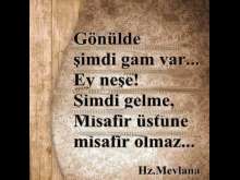 Gönülde şimdi gam var...