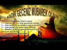 Kadir Geceniz Mübarek Olsun