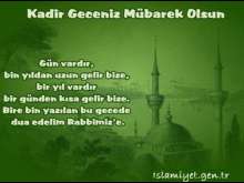 Kadir Geceniz Mübarek Olsun
